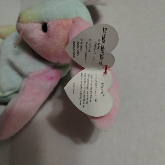Ty beanie baby Hippie the bunny. RARE. - Picture 4 of 6